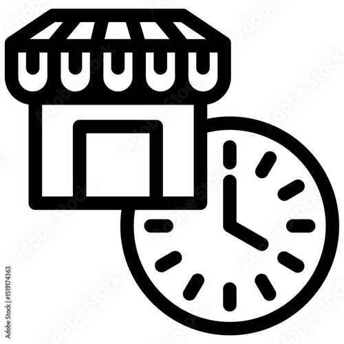 Shopping time icon