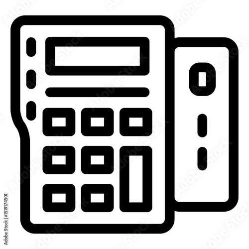 Debit card machine icon