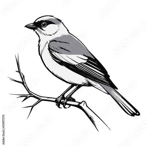 vector illustration of a bird