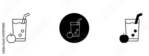 Juice   Icon Set – Line, Solid, and Glyph Background Styles