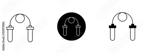  Jump rope   Icon Set – Line, Solid, and Glyph Background Styles