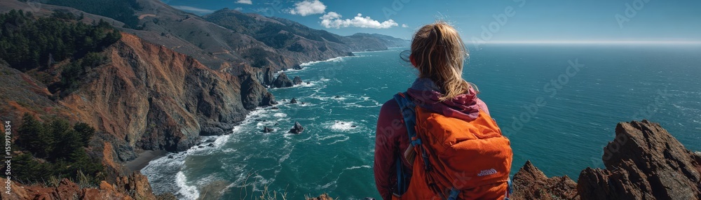 Fototapeta premium Experience nature as you witness someone taking a deep breath