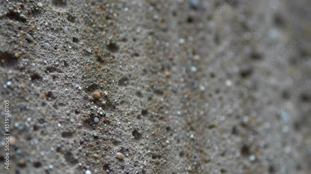 Close Up Video of Textured Wall with Embedded Pebbles Close Up Video of Textured Wall with Embedded Pebbles