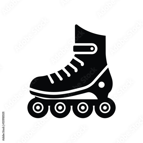 Rollerblade Modern Vector Silhouette