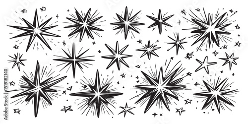 Abstract Starbursts pattern