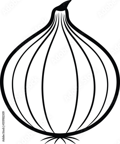 Fresh onion vegetable illustration vector design