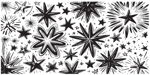 Abstract Starbursts pattern