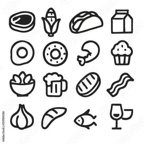 food and drink icons