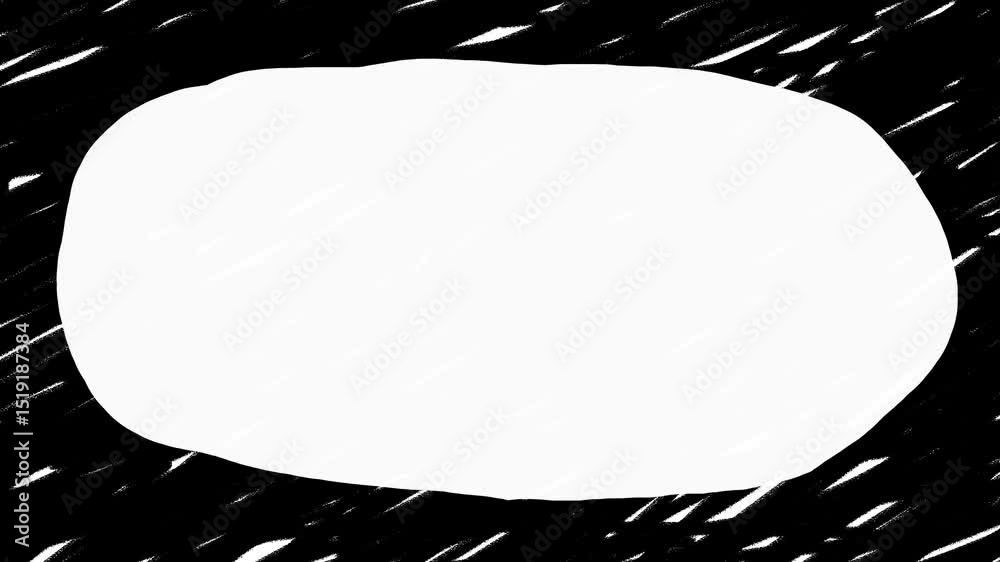 Frame on pastel pencil texture background animated video. Abstract hand drawn doodle sketch lines backdrop loop transition 4K stop motion animation. Stroke scribble freehand drawing overlay video