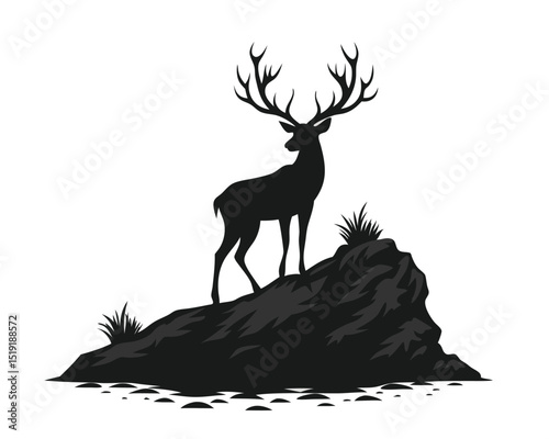 Elegant deer silhouette vector, perfect for logos, apparel, and nature-themed designs.
Clean, scalable, and ideal for print or digital use.