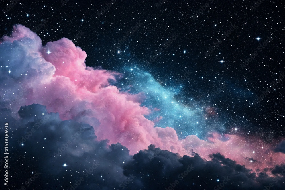 Fototapeta premium Ethereal Cosmic Abstract Backgrounds