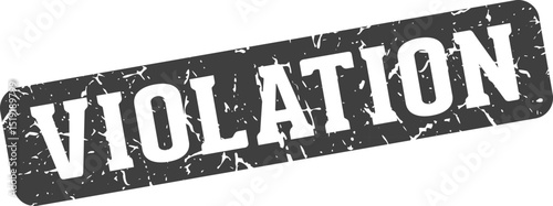 violation rectangular sign. violation stamp