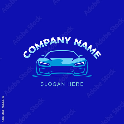 Modern car logo in vector style. Suitable for automotive, car rental, detailing, tuning, and repair branding projects.