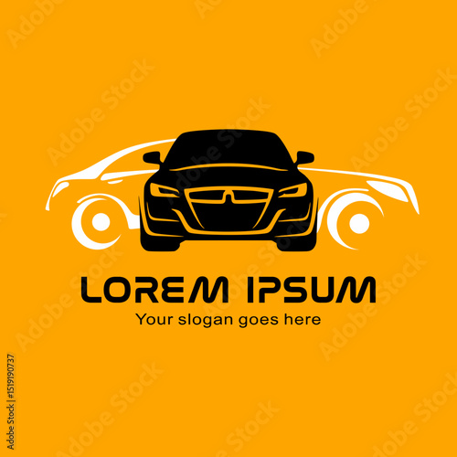 Modern car logo in vector style. Suitable for automotive, car rental, detailing, tuning, and repair branding projects.