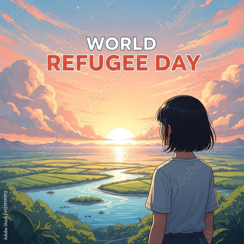World Refugee Day: Girl wat...