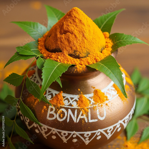 Turmeric Powder in Decorate...