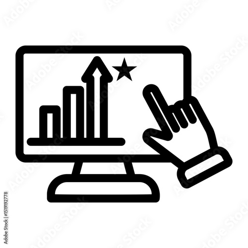 online rating Line Icon
