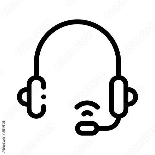 audio set line icon
