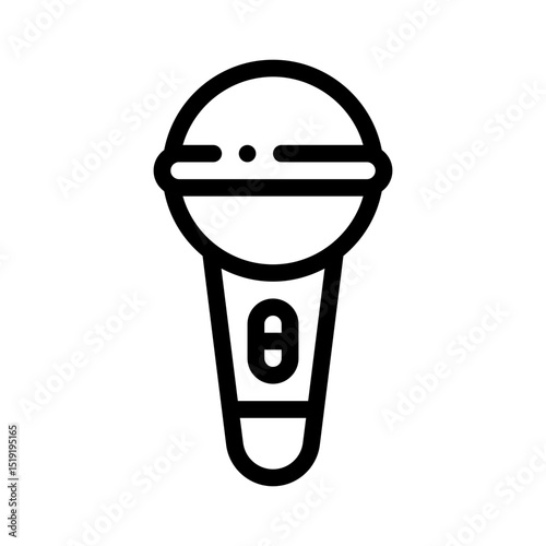 mic line icon