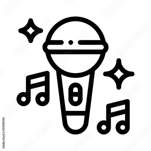 singing line icon