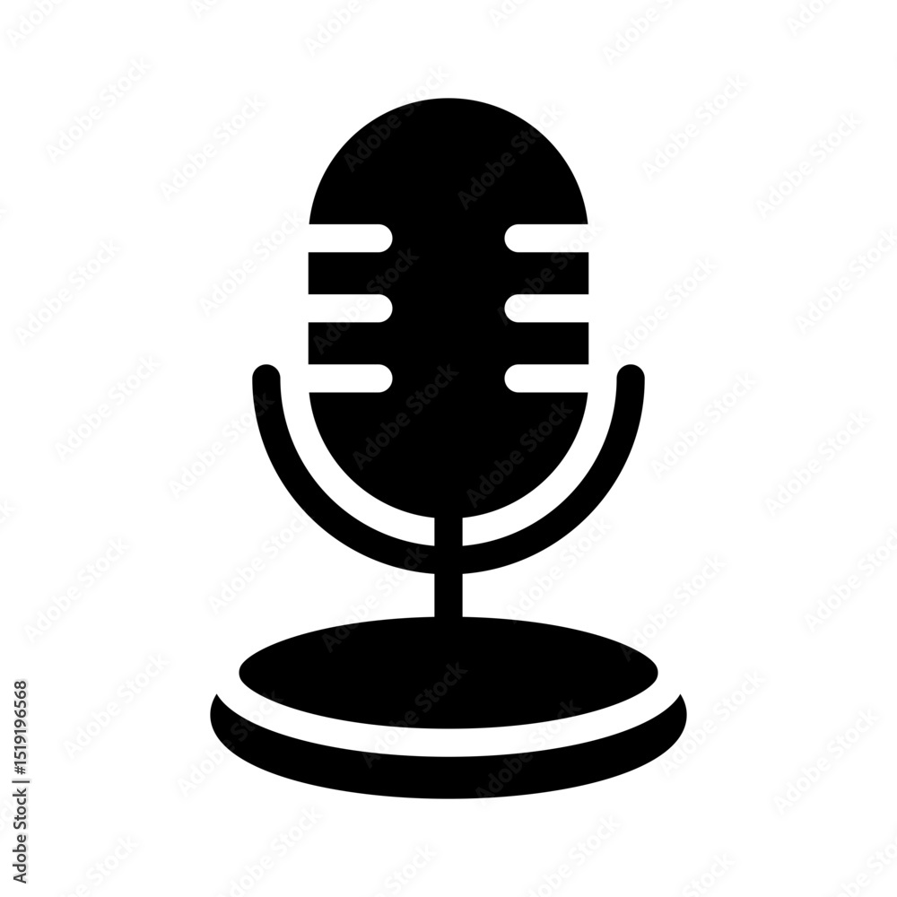 microphone glyph icon microphone glyph icon