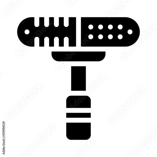 boom mic glyph icon