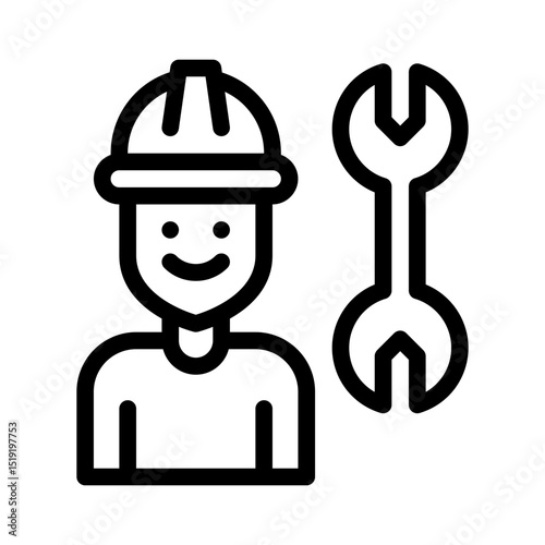 repairman line icon