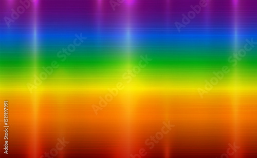 Vector rainbow metallic tones background. Gradient color bright and shiny light reflection brushed steel metal texture. Illustration for background, backdrop, web, wallpaper, print and design artwork.