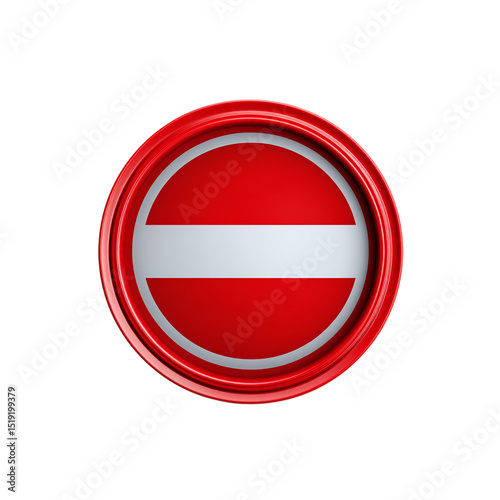 no entry sign round red border isolated on transparent background Free Download no entry sign round red border isolated on transparent background - GFXLoad