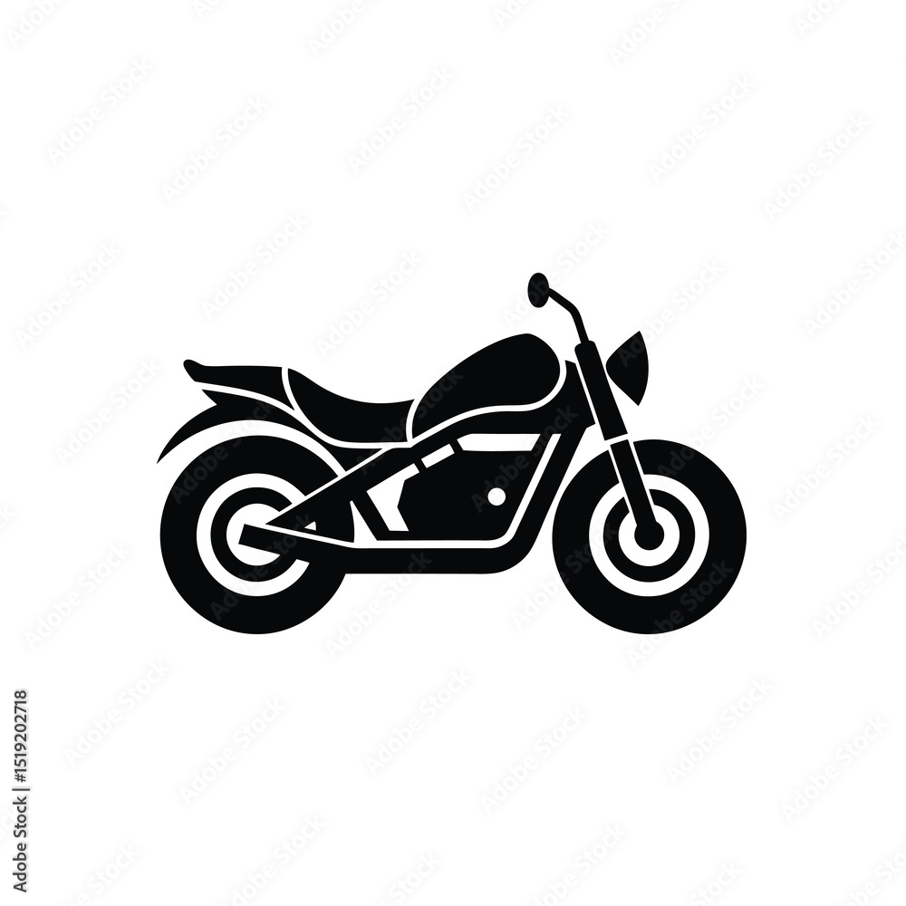 Fototapeta premium Motorcycle Sleek Vector Silhouette