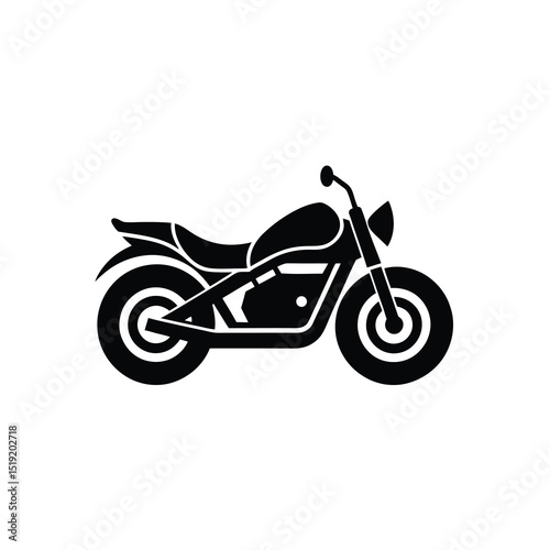 Motorcycle Sleek Vector Silhouette
