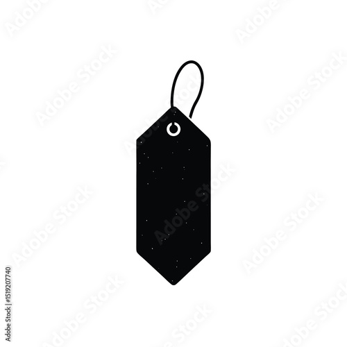Tag Identity Vector Silhouette