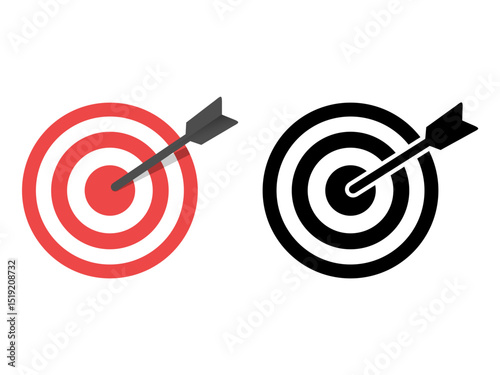 Target icon. Symbols for websites, computers icon vector