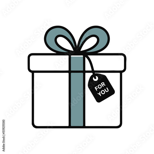 Gift Box (Blue Bow)
