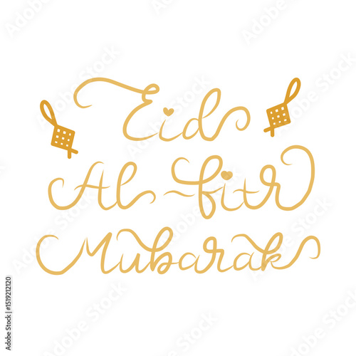 Splendid letter greeting happy eid al fitr
