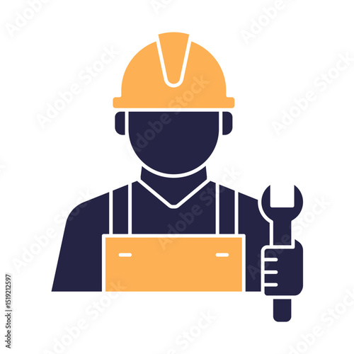 Builder worker icon