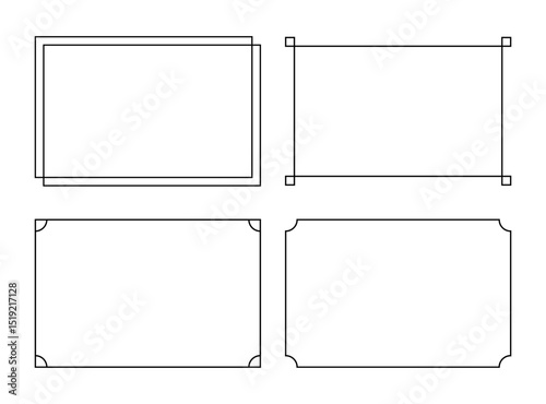 simple black border frame for decoration