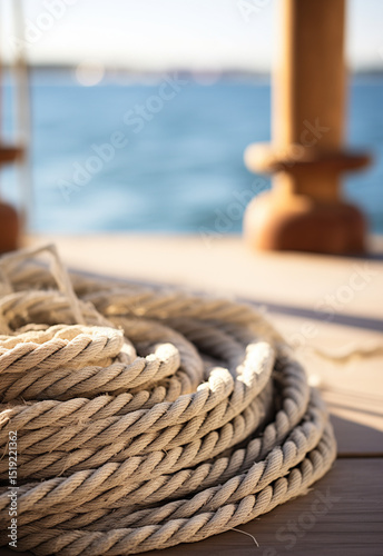 ropes on a yacht