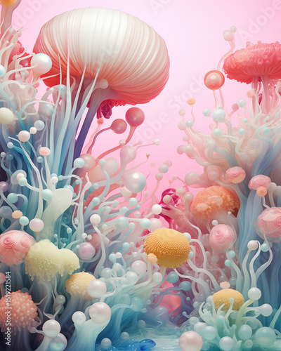 coral reef in aquarium