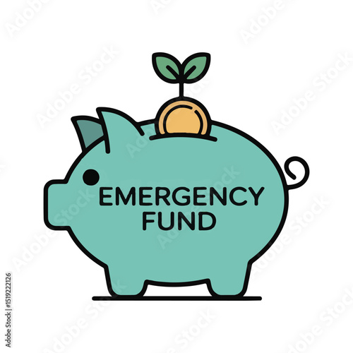 Emergency Fund Piggy Bank

