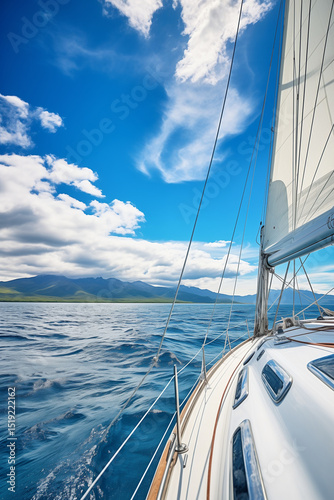 yacht on the sea