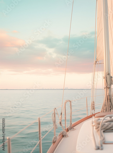 yacht in the sea