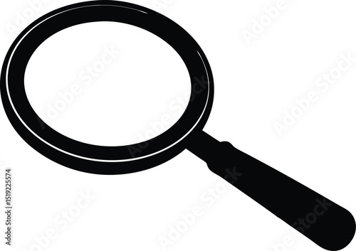 magnifying glass silhouette