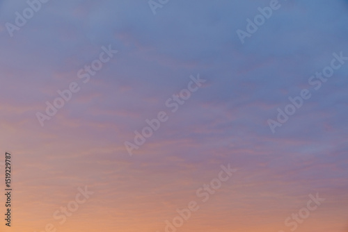 Sunset sky and evening glow