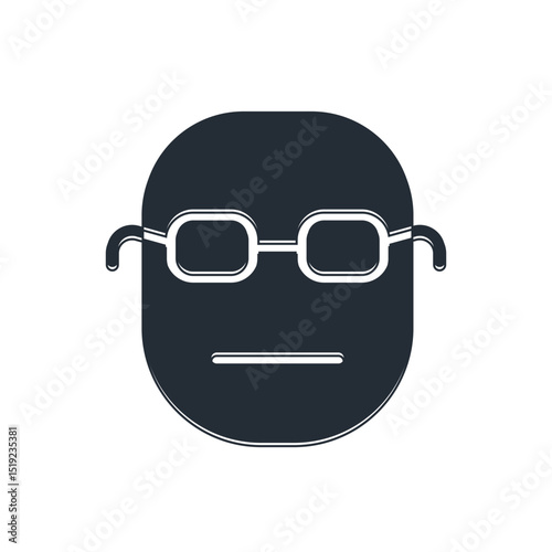 Black Poker player icon isolated on white background. Vector
