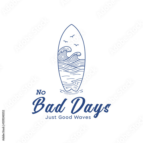 Beach surfboard wave t shirt design