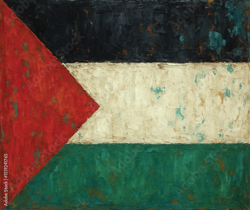 Palestine grunge vintage flag 