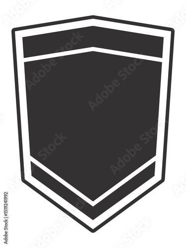 Minimalist shield icon symbolizing safety, defense, and online security, ideal for representing data protection, privacy, and cybersecurity concepts