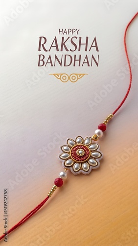 Happy Raksha Bandhan Indian festival celebration cultural background