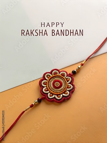 Happy Raksha Bandhan Indian festival celebration cultural background